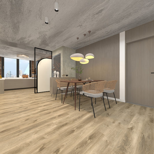 DURA PRO, Click-In Vinyl Plank SPC Flooring, 22 mil, 6.5mm 19.225 Sq Ft/Box Oregon Spring