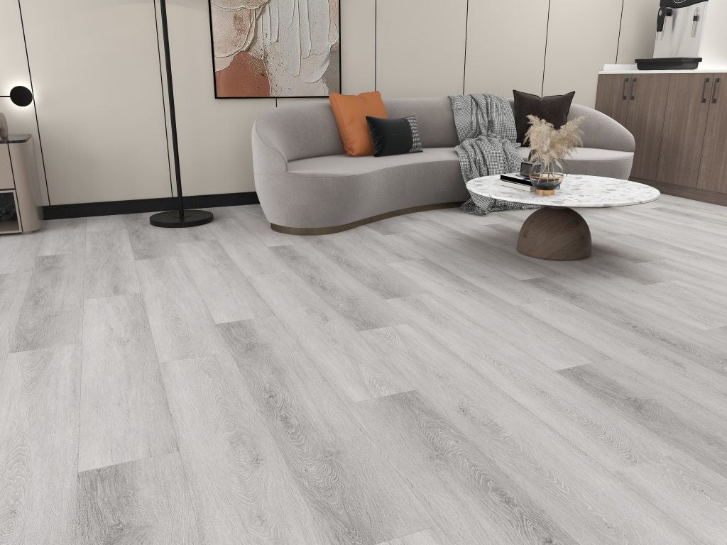 DURAPRO X Click-In Vinyl Plank SPC Flooring, 28 mil, 7.5mm 14.419 Sq Ft/Box RUSTIC GREY