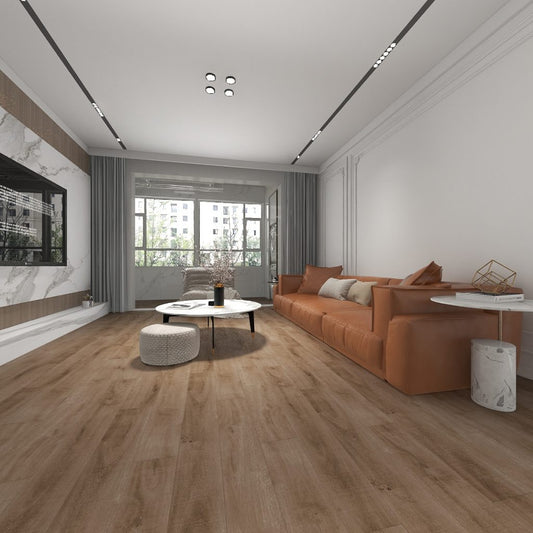 DURA PRO, Click-In Vinyl Plank SPC Flooring, 22 mil, 6.5mm 19.225 Sq Ft/Box Summer Oak