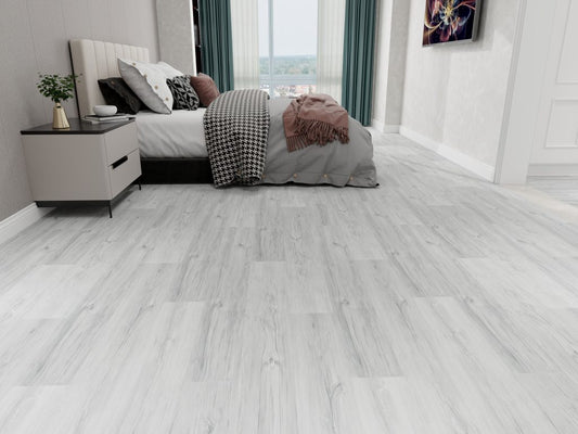 GRIPTECH PRO LooseLay Vinyl Plank LVT Flooring, 28 Mil, 5mm 24.166 Sq Ft/Box SILVER LEAF