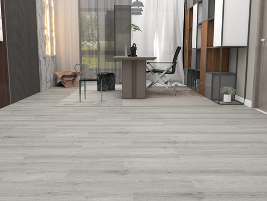 GRIPTECH PRO LooseLay Vinyl Plank LVT Flooring, 28 Mil, 5mm 24.166 Sq Ft/Box Grey Hickory