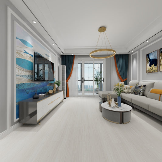 GRIPTECH PRO LooseLay Vinyl Plank LVT Flooring, 28 Mil, 5mm 24.166 Sq Ft/Box Ivory Tower