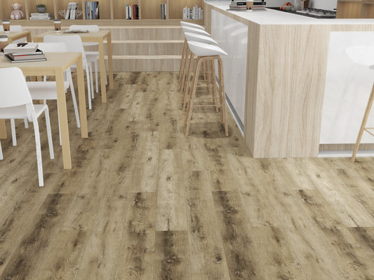 GLU PRO, Glue Down Vinyl Plank LVT Flooring, 22 mil, 3mm 37.333 Sq Ft/Box Harvest Wind