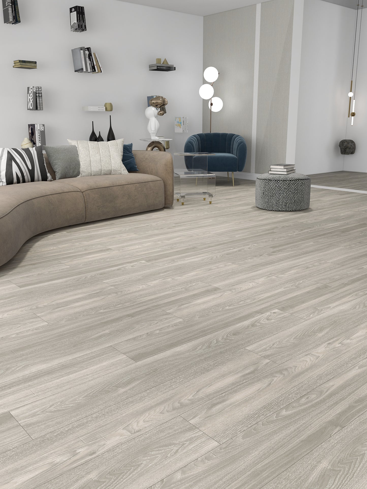 GLU PRO, Glue Down Vinyl Plank LVT Flooring, 22 mil, 3mm 37.333 Sq Ft/Box New England Fall