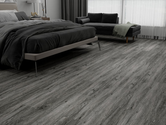 GLU PRO, Glue Down Vinyl Plank LVT Flooring, 22 mil, 3mm 37.333 Sq Ft/Box Cielos Grises