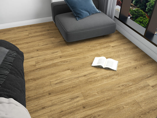 GLU PRO, Glue Down Vinyl Plank LVT Flooring, 22 mil, 3mm 37.333 Sq Ft/Box Warm Dusk