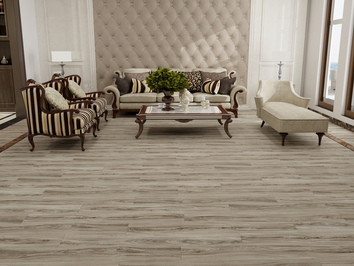 GLU PRO, Glue Down Vinyl Plank LVT Flooring, 22 mil, 3mm 37.333 Sq Ft/Box Cedro Gris