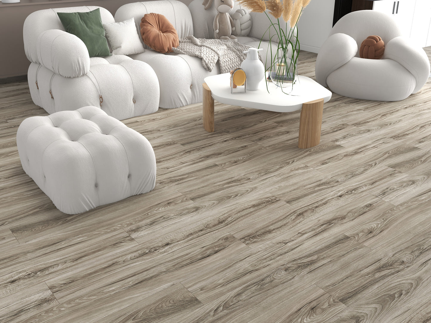 GLU PRO, Glue Down Vinyl Plank LVT Flooring, 22 mil, 3mm 37.333 Sq Ft/Box Cedro Gris