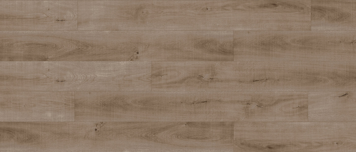 DURA PRO, Click-In Vinyl Plank SPC Flooring, 22 mil, 6.5mm 19.225 Sq Ft/Box Summer Oak
