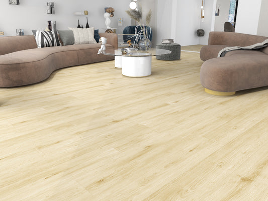 DURA PRO, Click-In Vinyl Plank SPC Flooring, 22 mil, 6.5mm 19.225 Sq Ft/Box Old Woodshed
