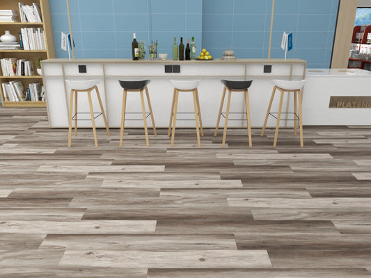 SELECT PRO Click-In Vinyl Plank SPC Flooring, 22 mil, 5.7mm 24.031 Sq Ft/Box ELMES