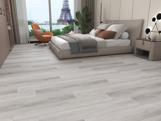 DURA PRO, Click-In Vinyl Plank SPC Flooring, 22 mil, 6.5mm 19.225 Sq Ft/Box RUSTIC GREY