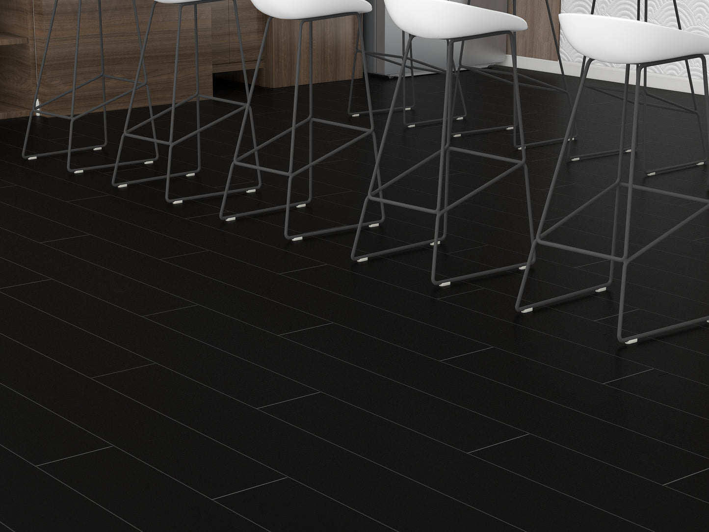 DURA PRO, Click-In Vinyl Plank SPC Flooring, 22 mil, 6.5mm 19.225 Sq Ft/Box Midnight Symphony