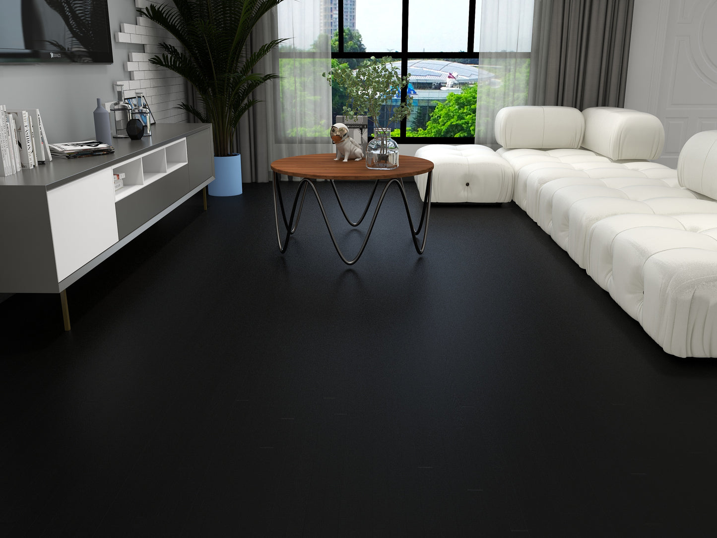 GLU PRO, Glue Down Vinyl Plank LVT Flooring, 22 mil, 3mm 37.333 Sq Ft/Box Midnight Symphony