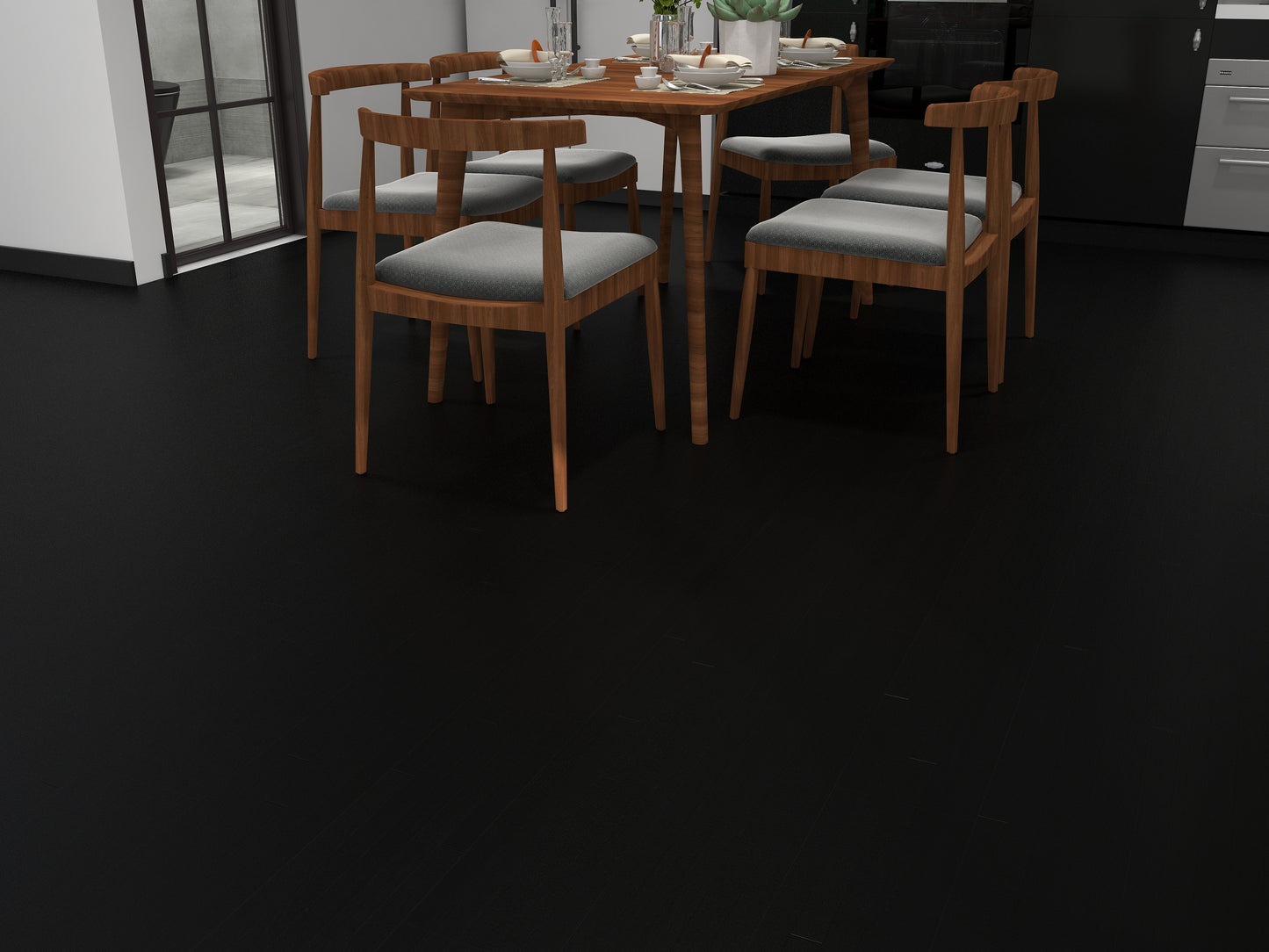 GLU PRO, Glue Down Vinyl Plank LVT Flooring, 22 mil, 3mm 37.333 Sq Ft/Box Midnight Symphony