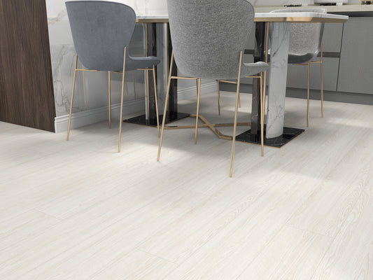 GLU PRO, Glue Down Vinyl Plank LVT Flooring, 22 mil, 3mm 37.333 Sq Ft/Box Ivory Tower