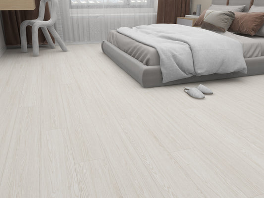 SELECT PRO Click-In Vinyl Plank SPC Flooring, 22 mil, 5.7mm 24.031 Sq Ft/Box IVORY TOWER