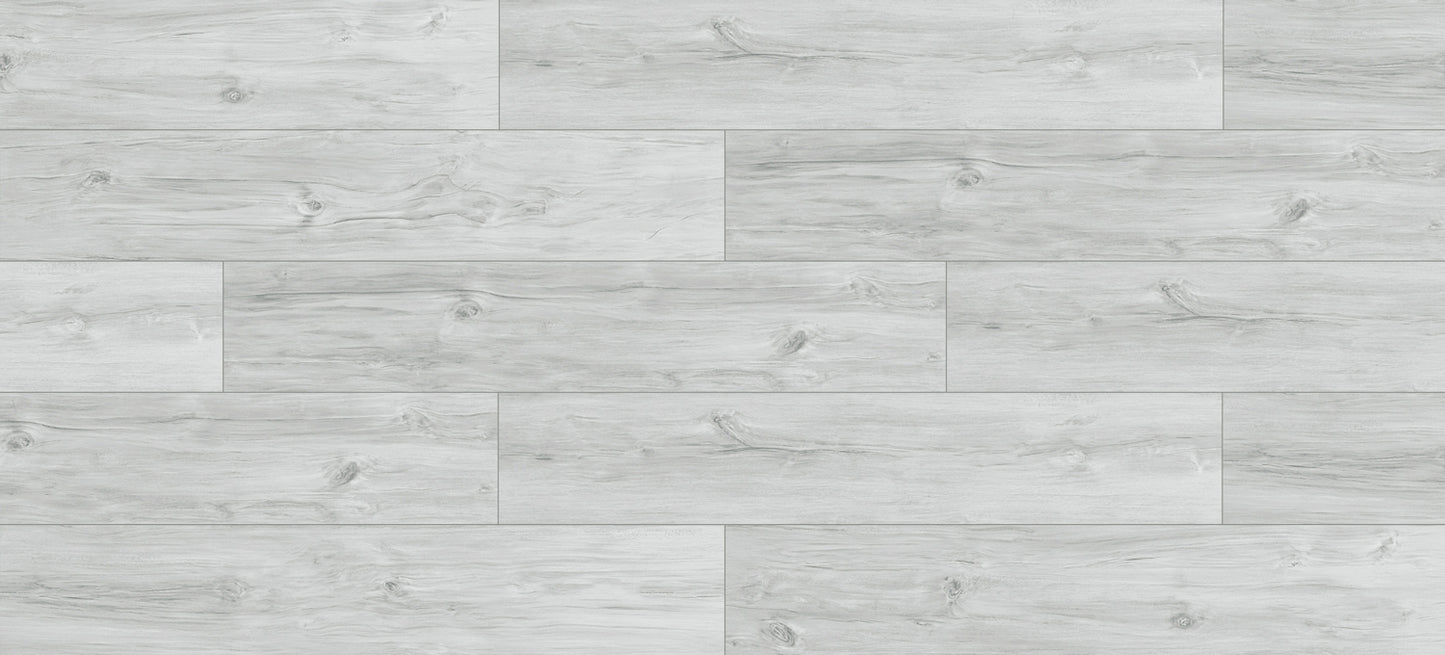 SELECT PRO Click-In Vinyl Plank SPC Flooring, 22 mil, 5.7mm 24.031 Sq Ft/Box SILVER LEAF