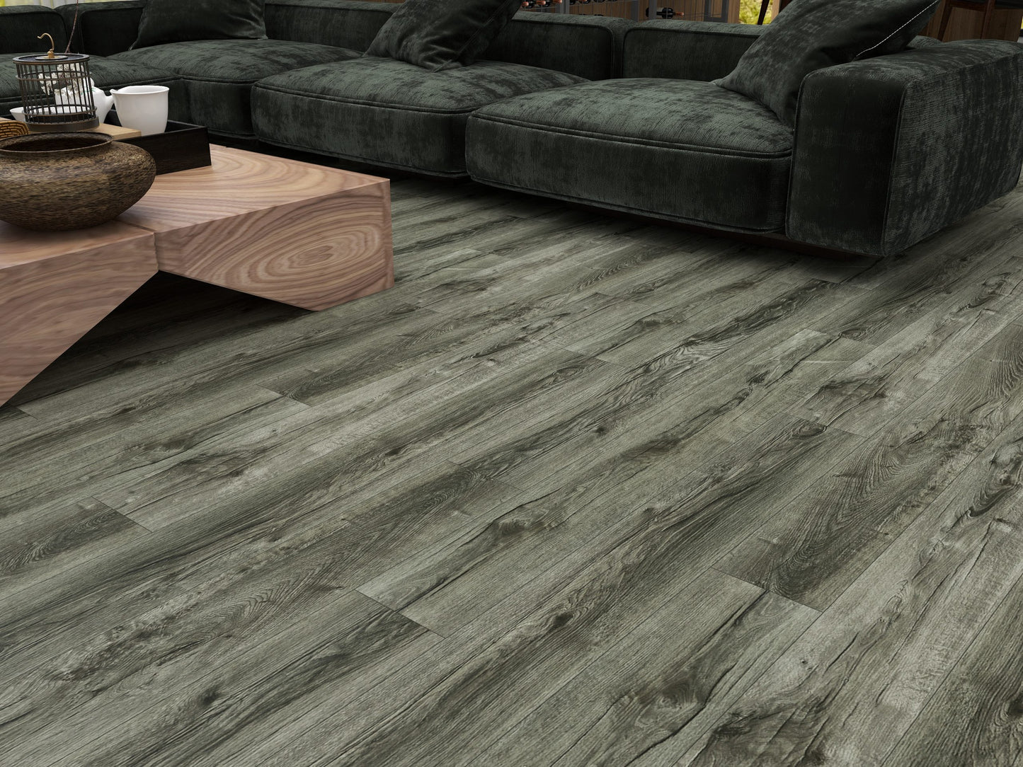 GLU PRO, Glue Down Vinyl Plank LVT Flooring, 22 mil, 3mm 37.333 Sq Ft/Box Vie Urbaine