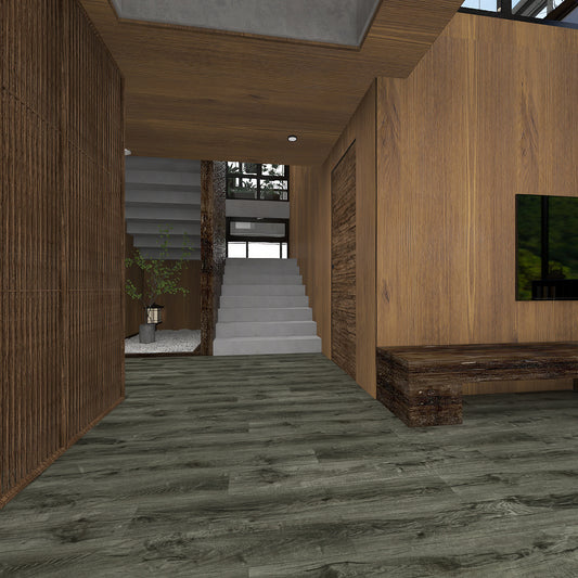 GLU PRO, Glue Down Vinyl Plank LVT Flooring, 22 mil, 3mm 37.333 Sq Ft/Box Vie Urbaine