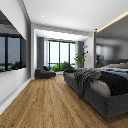 GLU PRO, Glue Down Vinyl Plank LVT Flooring, 22 mil, 3mm 37.333 Sq Ft/Box Warm Dusk