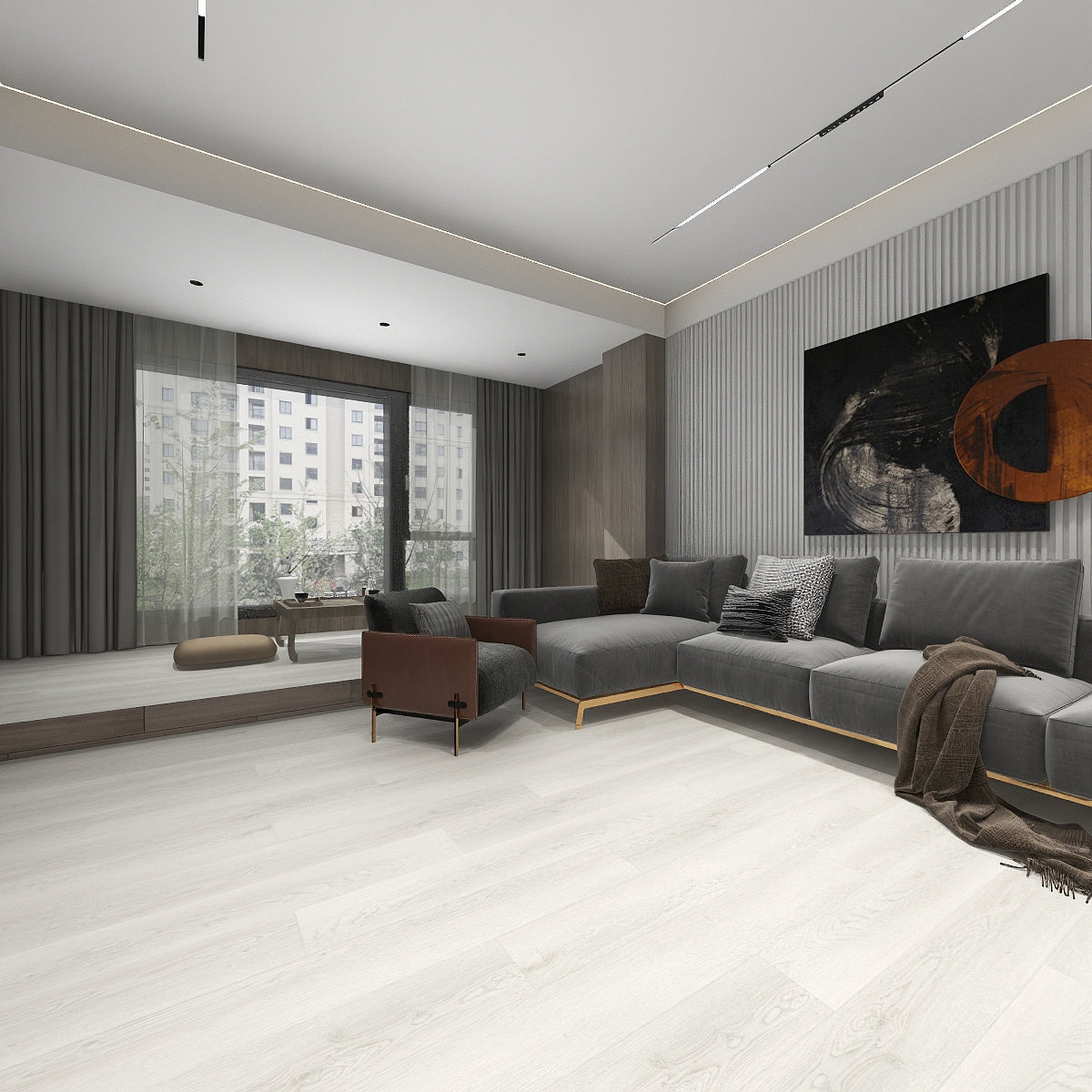 GLU PRO, Glue Down Vinyl Plank LVT Flooring, 22 mil, 3mm 37.333 Sq Ft/Box Fraxinus Americana
