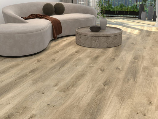DURA PRO, Click-In Vinyl Plank SPC Flooring, 22 mil, 6.5mm 19.225 Sq Ft/Box Oregon Spring