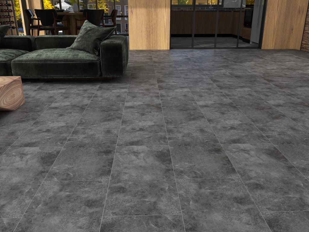 ROCK PRO Click-In Vinyl Plank SPC Flooring, 22 mil, 7mm Aftermath