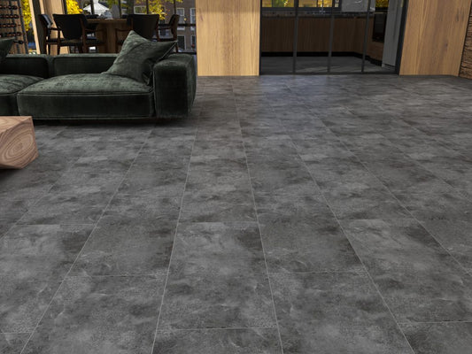 ROCK PRO Click-In Vinyl Plank SPC Flooring, 22 mil, 7mm 16.021 Sq Ft/Box Aftermath