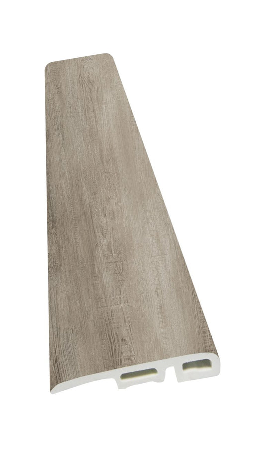 Luxury Vinyl Water Proof & Dent Proof 94.49" Lenth x 1.38" Width x 0.31" Thick End Cap - Glacier Grain