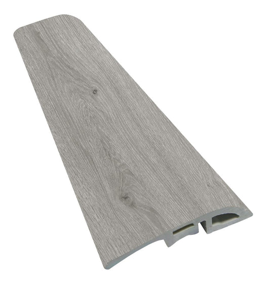 Luxury Vinyl Water Proof & Dent Proof 94.49" Lenth x 1.77" Width x 0.43 Thick Reducer - Grey Hickory