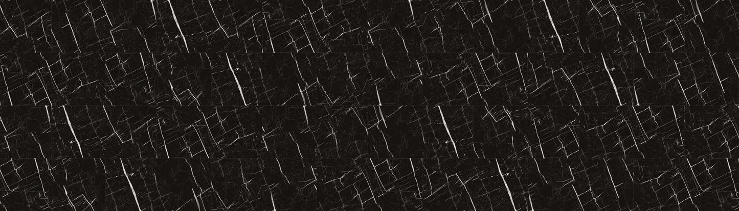 GLU PRO, Glue Down Vinyl Plank LVT Flooring, 22 mil, 3mm 32 Sq Ft/Box Nero Marquina