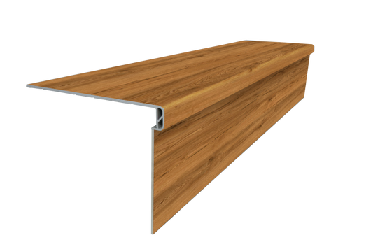 Luxury Vinyl Water Proof & Dent Proof 51.18" Lenth x 11.81" Width x 1.57" Thick stair Tread - Roble Rojo