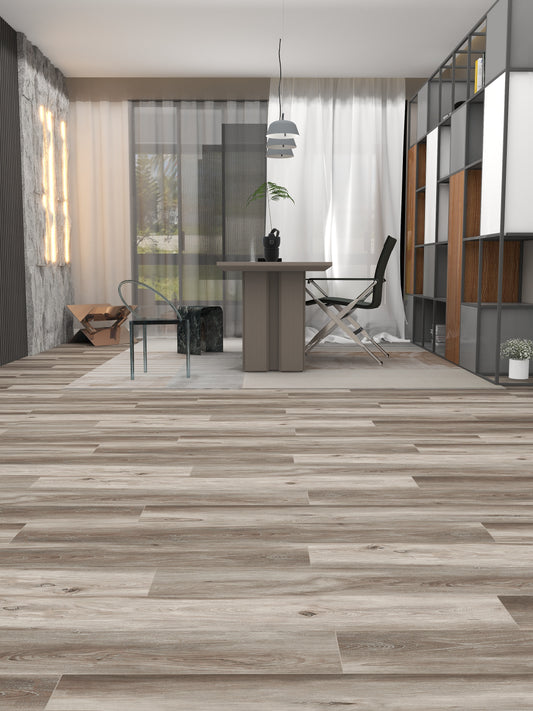 DURAPRO X Click-In Vinyl Plank SPC Flooring, 28 mil, 7.5mm 14.419 Sq Ft/Box ELMES