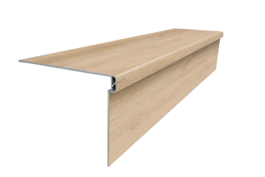 Luxury Vinyl Water Proof & Dent Proof 51.18" Lenth x 11.81" Width x 1.57" Thick stair Tread - Aurora