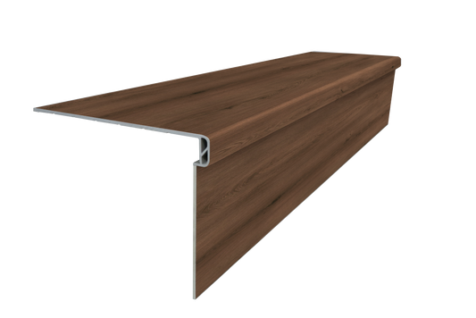 Luxury Vinyl Water Proof & Dent Proof 51.18" Lenth x 11.81" Width x 1.57" Thick stair Tread - European Oak