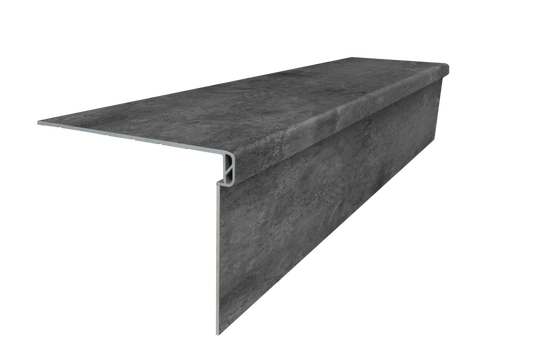 Luxury Vinyl Water Proof & Dent Proof 51.18" Lenth x 11.81" Width x 1.57" Thick stair Tread - Aftermath