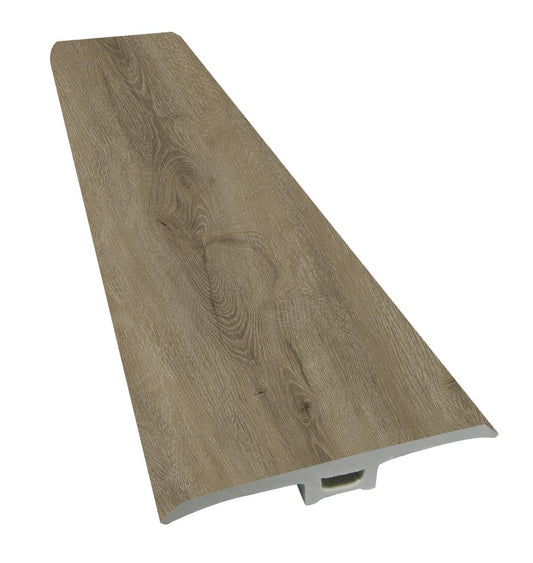 Luxury Vinyl Water Proof & Dent Proof 94.49" Lenth x 1.77" Width x 0.28" Thick T-Molding - Silverstone