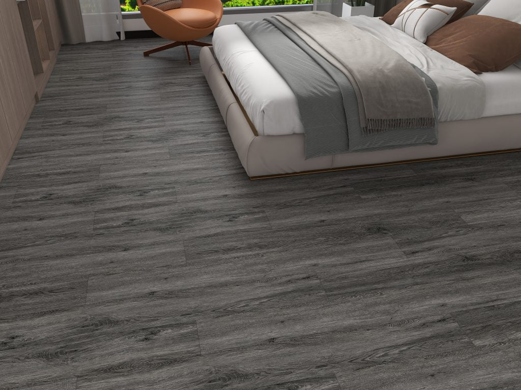 GLU PRO, Glue Down Vinyl Plank LVT Flooring, 22 mil, 3mm Cielos Grises